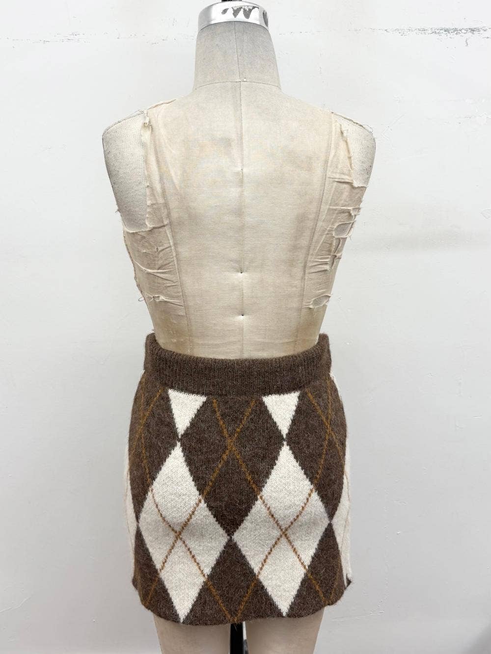 Classic Argyle Mini Skirt