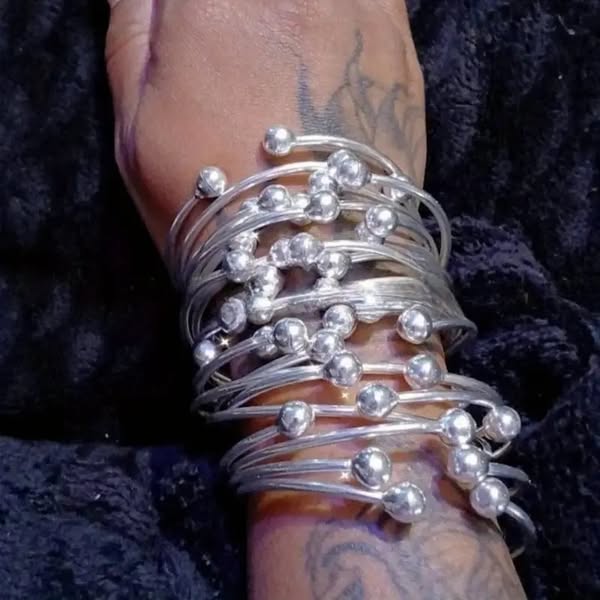 Silver Ball 5 Bracelet