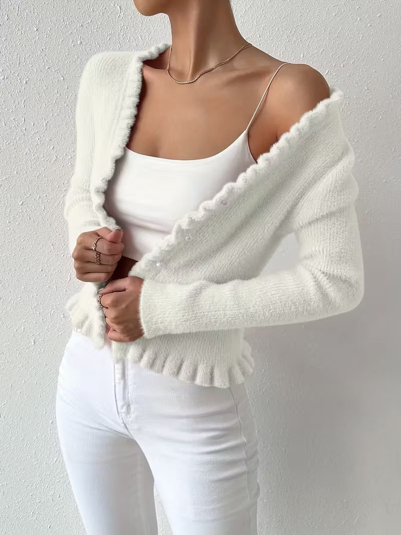 Ruffle Edge Cardi