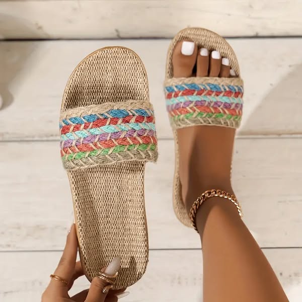 Flate Jute Slides