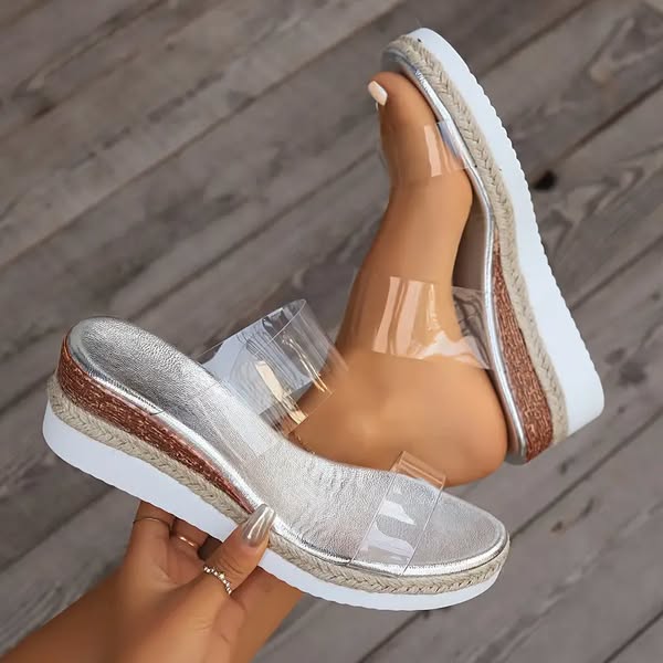 Clear Strap Wedge