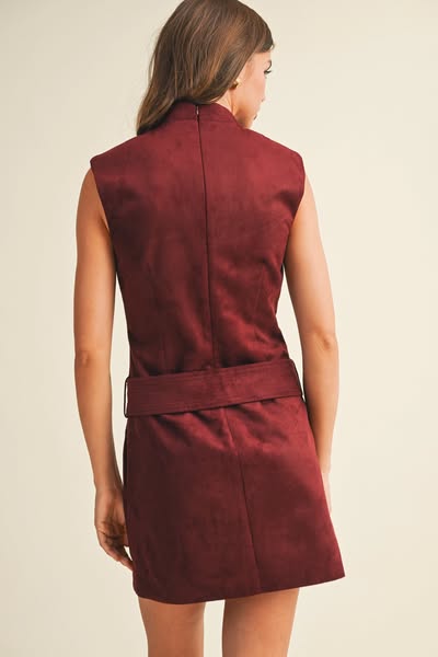 Darling Vegan Suede Dress