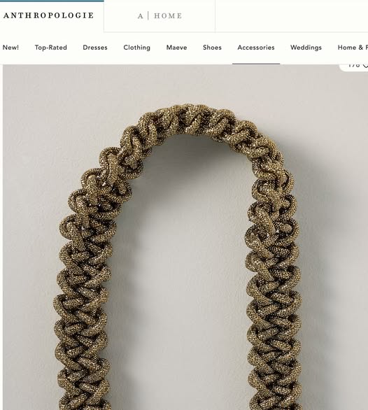 Braided Pave Purse Strap