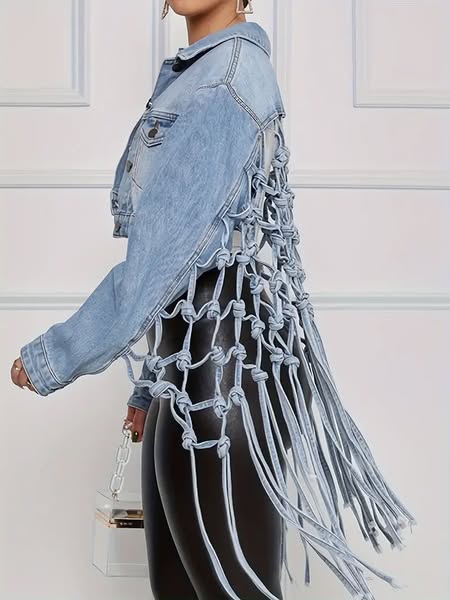 Braided Denim Jacket