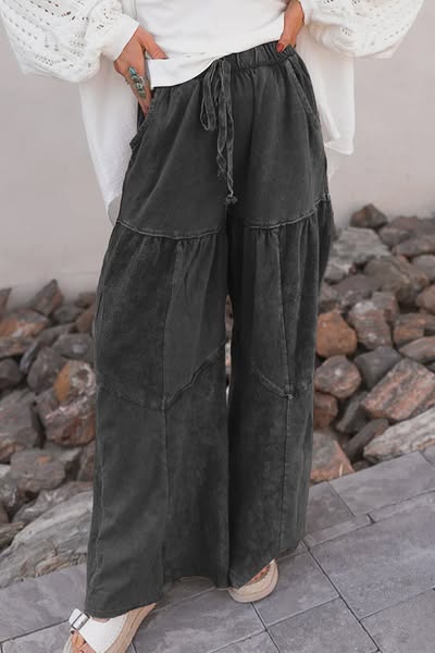 Tiered Patchwork Pants
