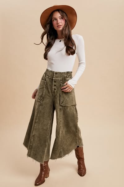FRAY HEM CORDUROY Pant