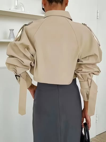 Cropped Trench Coat