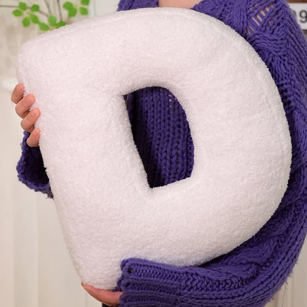 Plush Initial Pillow