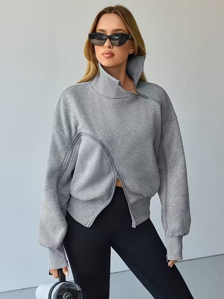 Zip Sleeve Sweatshirt