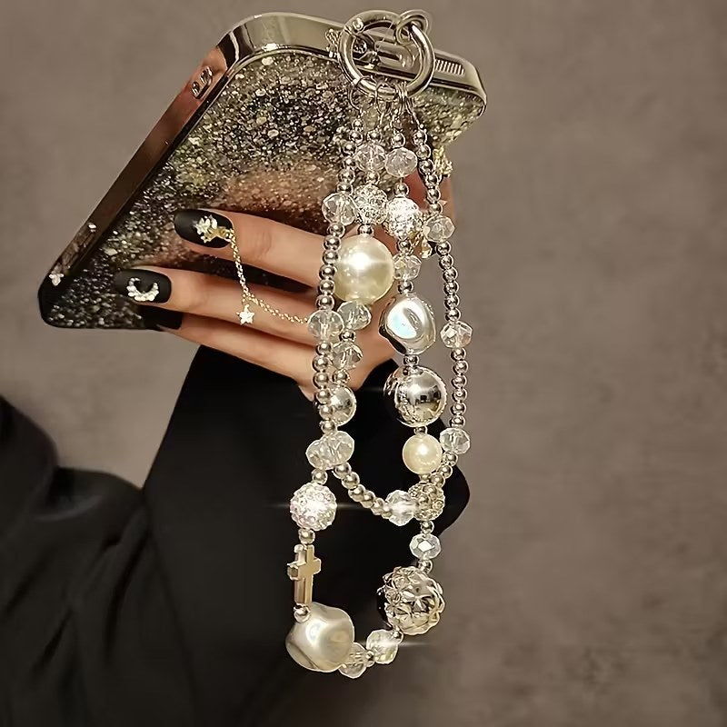 Pearls And Bead Phone Accessory