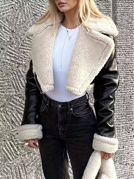 Cropped MOTO Jacket