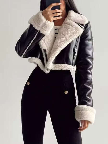 Cropped MOTO Jacket