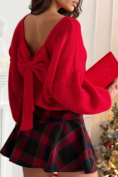 Back Bow Sweater