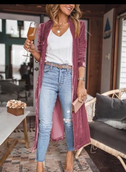 Velvet Maxi Cardi