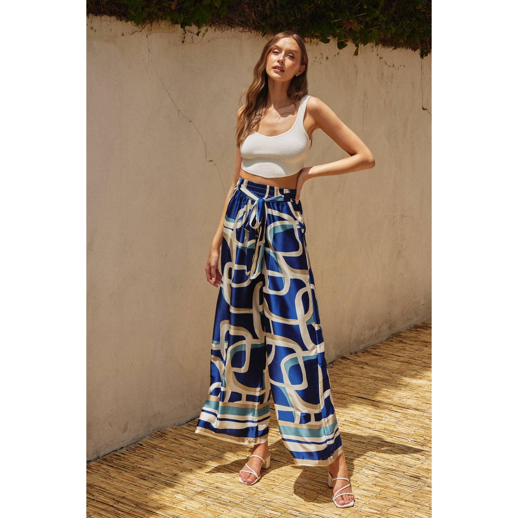 Bubble Bliss Looped Belt Pants