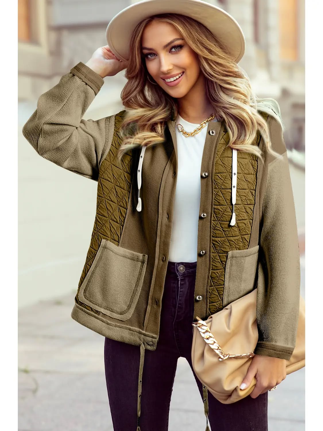 Quilted Hoodie Jacket