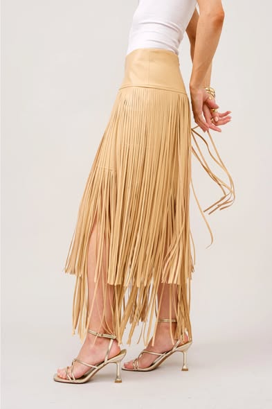 Vegan Fringe Skirt
