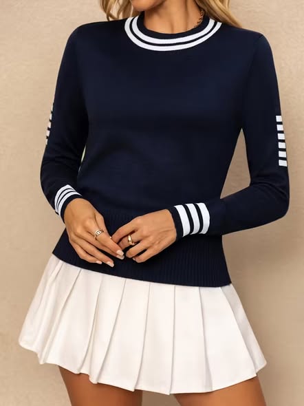 Luxe Varsity Sweater