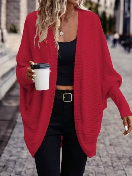 Ribbed Knit Cardi