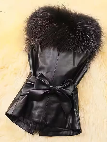 Vegan Leather Fur Vest