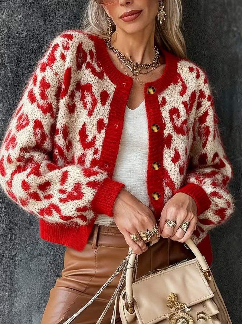Fuzzy Leopard Cardi