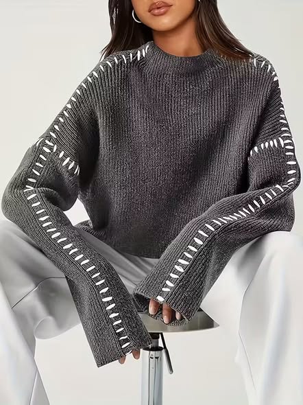 Stitch Accent Sweater