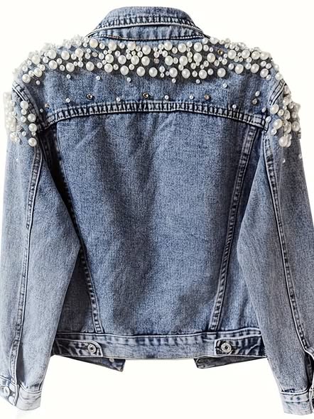 Denim Pearl Jacket