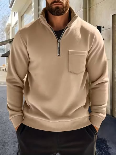 Mens Zip Pullover
