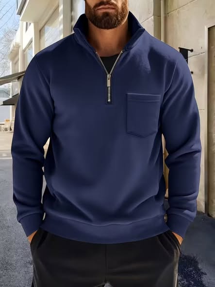 Mens Zip Pullover