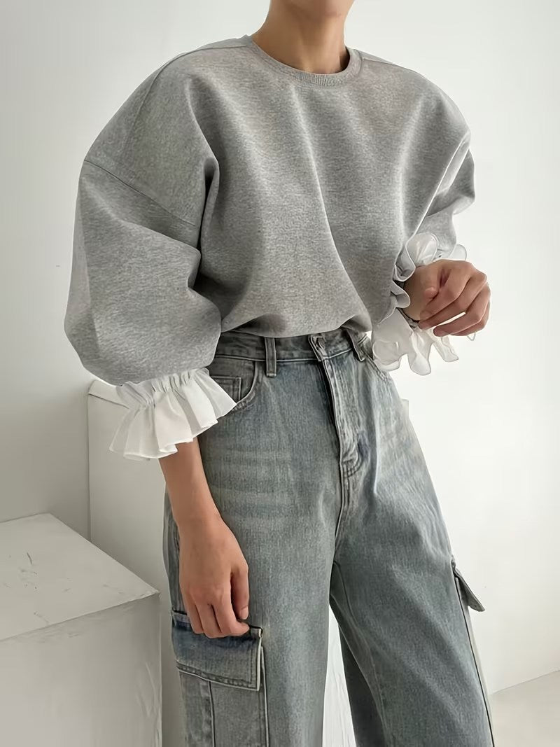 Chic Ruffle Sweater