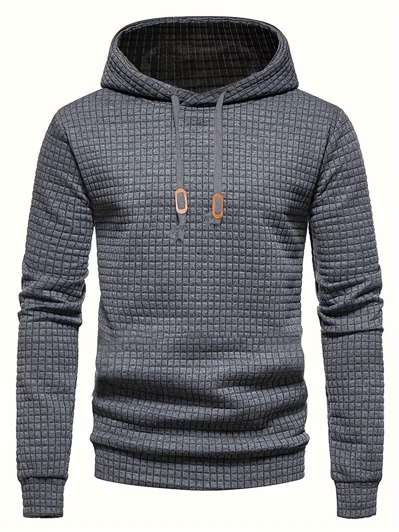 Mens Textured Hoodie
