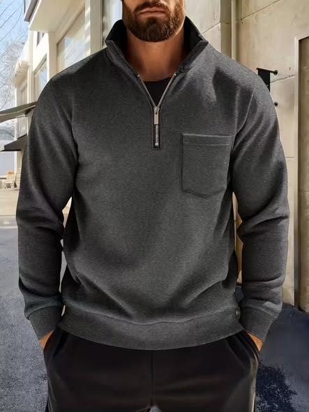 Mens Zip Pullover