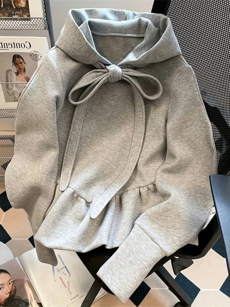 Ruffle Hem Sweatshirt