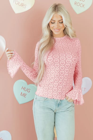 Heart Lace Top