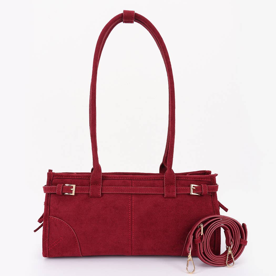 Suede Shoulder Bag