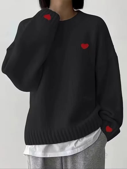 Patch Heart Sweater