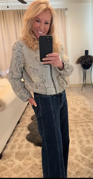 Embroid. Stripe Jacket