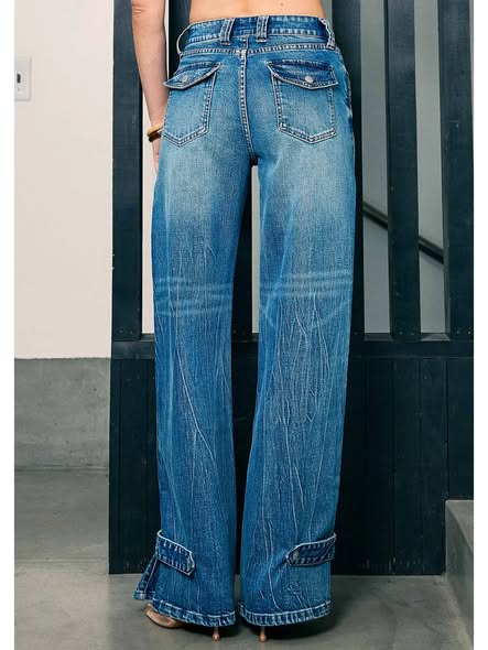 Buckle Denim Jeans