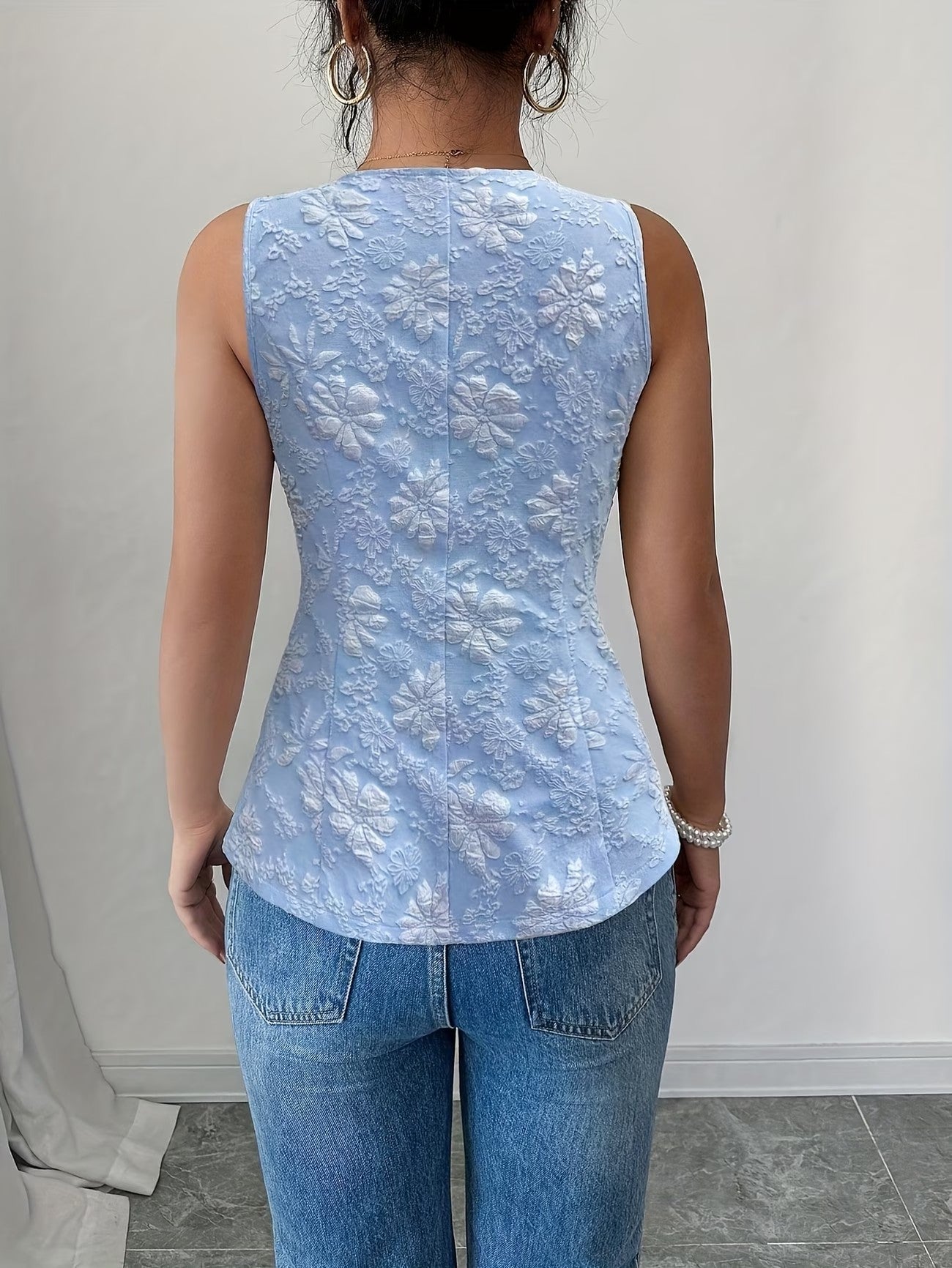 Textured Jaquard Vest