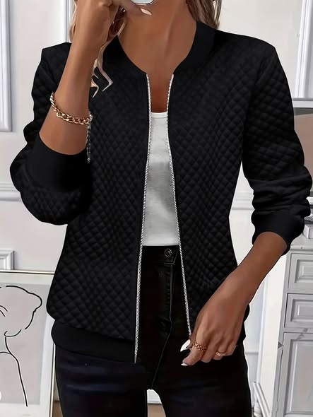 Quilted Bomber Jacket