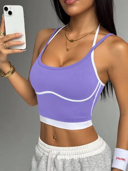 Jog Bra With Criss Cross Strap