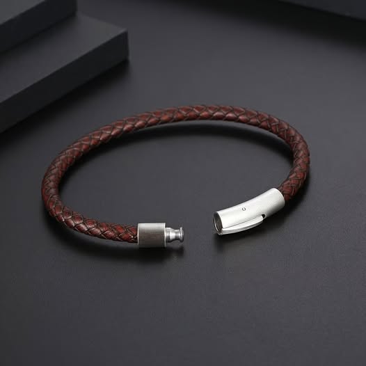 Genuine Leather Mens Bracelet