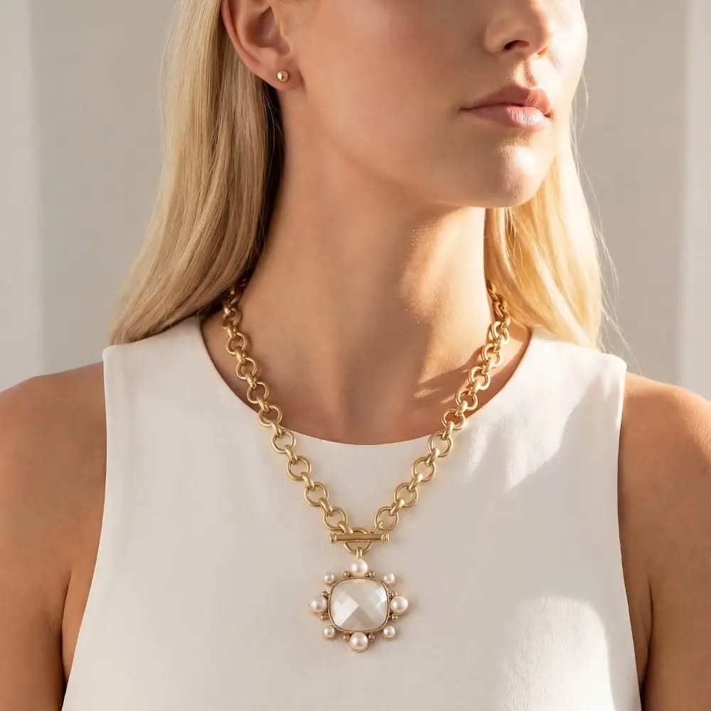 Chunky Chain And Earings