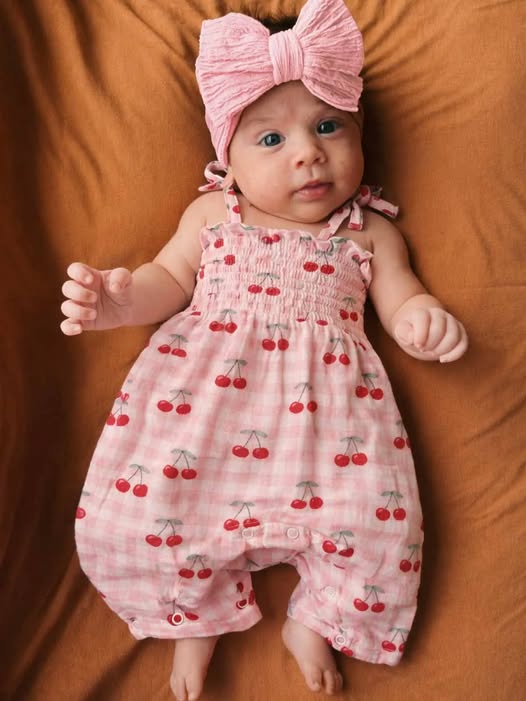 Baby Cherries Jubilee Romper