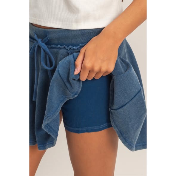 Mineral Washed Skort
