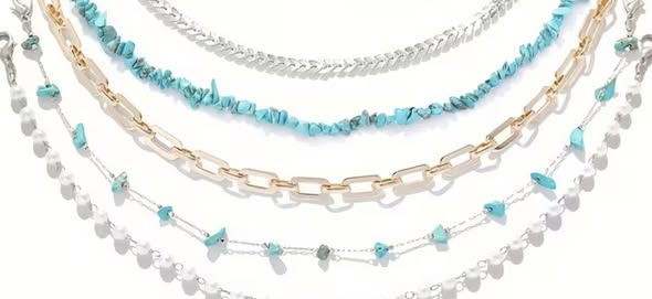 5 Piece Chain Bundle For Hats