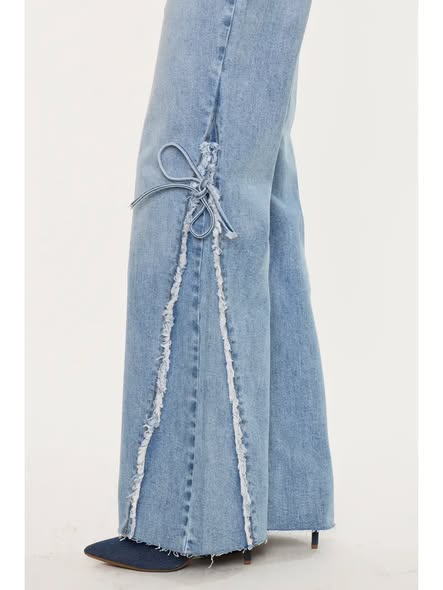 MidRise Denim With Bow Jean