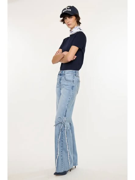 MidRise Denim With Bow Jean