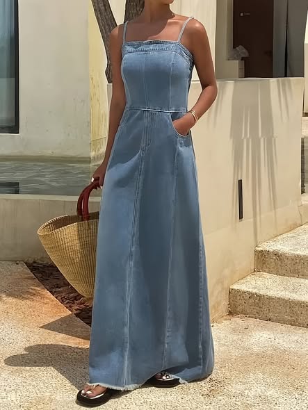 Denim Maxi Dress