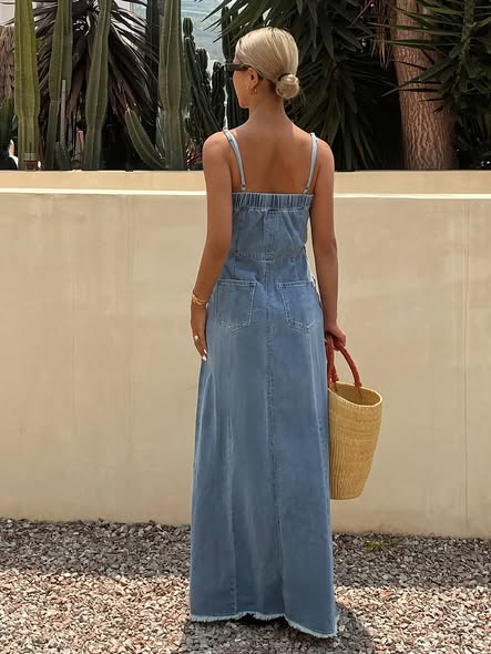 Denim Maxi Dress
